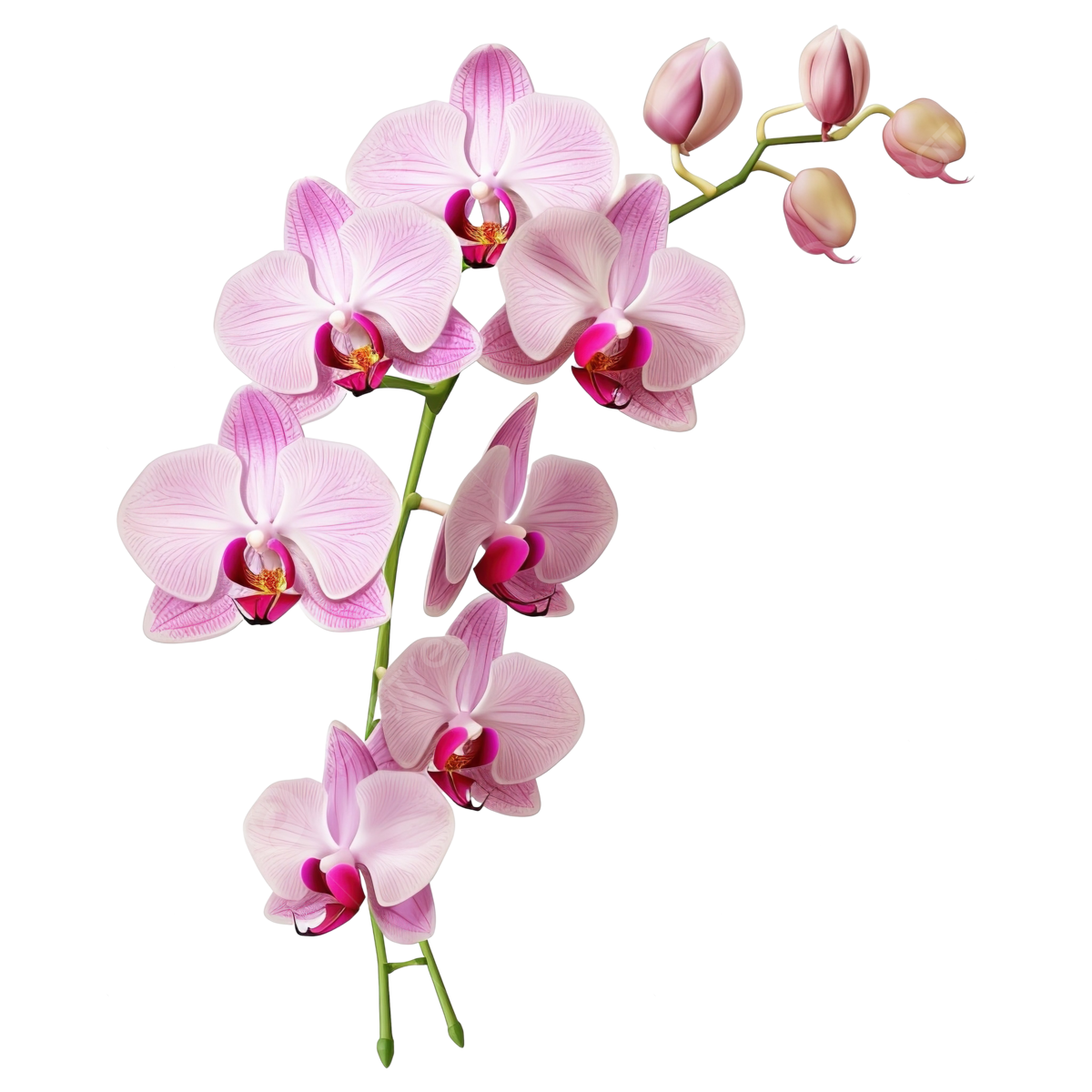 Orchid flower in an elegant white pot – گل ارکیده در گلدانی شیک و مینیمال از فلورانس