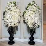 بلور گل ترحیمی بزرگ – طراحی لوکس و معنوی برای یاد و خاطره
