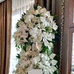 گل بلوری دو طبقه فانتزی برای ترحیم – زیبایی معنوی با جزئیات دقیق