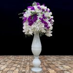 جام گل بلند دو متری گالری فلورانس – طراحی لوکس و برجسته برای تزیین فضاهای بزرگ