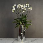 مجموعه ارمکیده سیلور فلورانس – ست ارمکیده لوکس با طرح طبیعی گلدار و پارچه ساتن