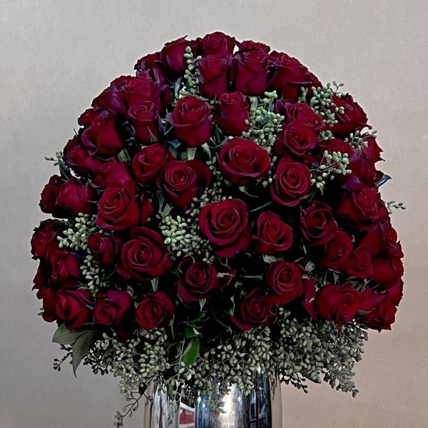 بلور گیلاس گل رز ولنتاین | جام رز قرمز برای هدیه‌ای ماندگار و مجلل