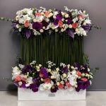 جعبه گل لاکچری فلورانس با طراحی شیک و گل‌های وارداتی تازه