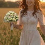 "دسته گل عروس فلورانس با طراحی شیک و رنگ‌های هماهنگ، گزینه‌ای بی‌نظیر برای عروس‌های مدرن و رمانتیک."