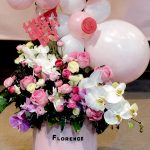 خرید فریم گل بادکنکی گالری فلورانس | دکوراسیون باشکوه برای مراسمات خاص