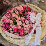 دسته گل رز مینی کاغذی رمانتیک با طراحی مینیمال و شیک