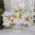 گلدان رزین رومیزی فالونوپسیس مناسب هدیه و دکوراسیون لوکس