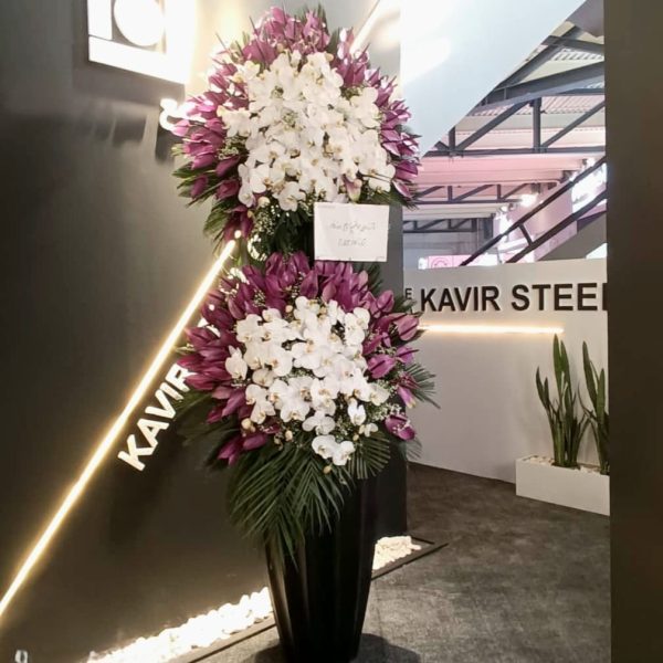 تاج گل فایبر گلس نمایشگاهی شیک و متفاوت