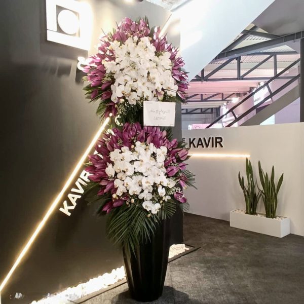 تاج گل فایبر گلس نمایشگاهی لوکس و مقاوم