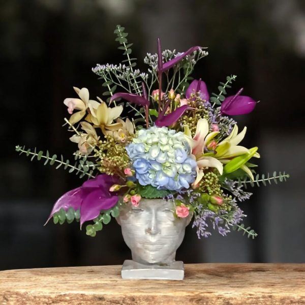 مجسمه گل ظریف فلورانس سنگی برای دکوراسیون لوکس