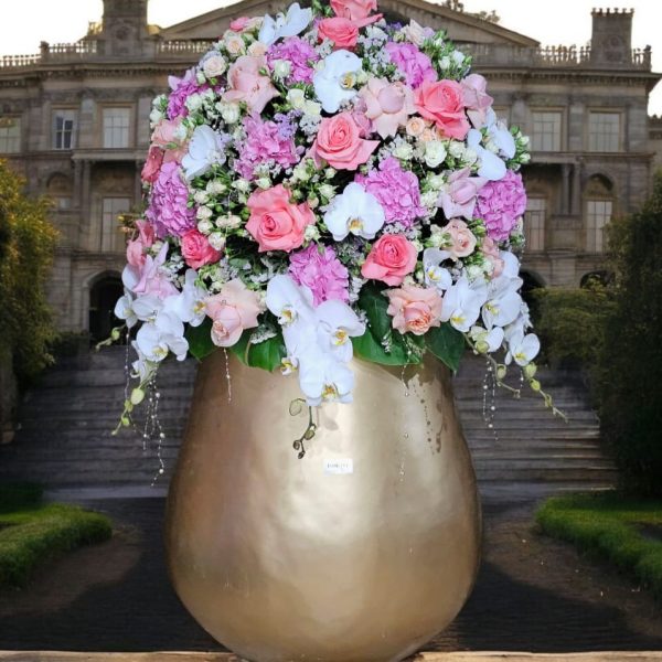 گلدان گل های بهاری خاص فلورانس شیک و رمانتیک