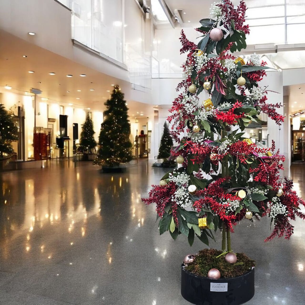 درختچه تزنیئی مدرن معلق کریسمس کد 6487