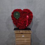 تندیس قلب رز قرمز ولنتاین، هدیه‌ای مجلل و خارق‌العاده برای ابراز عشق از گلفروشی فلورانس